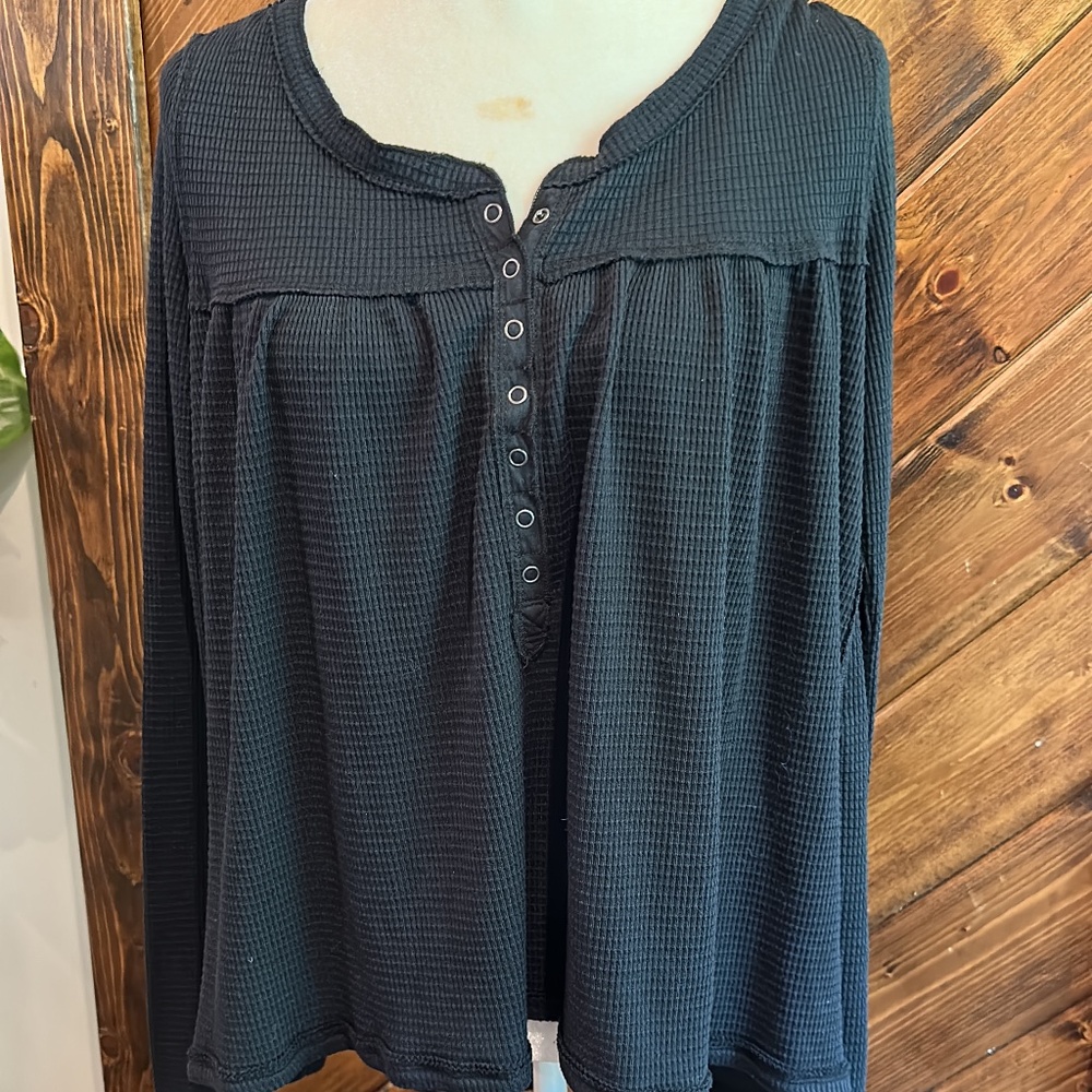 Free people waffle knot top